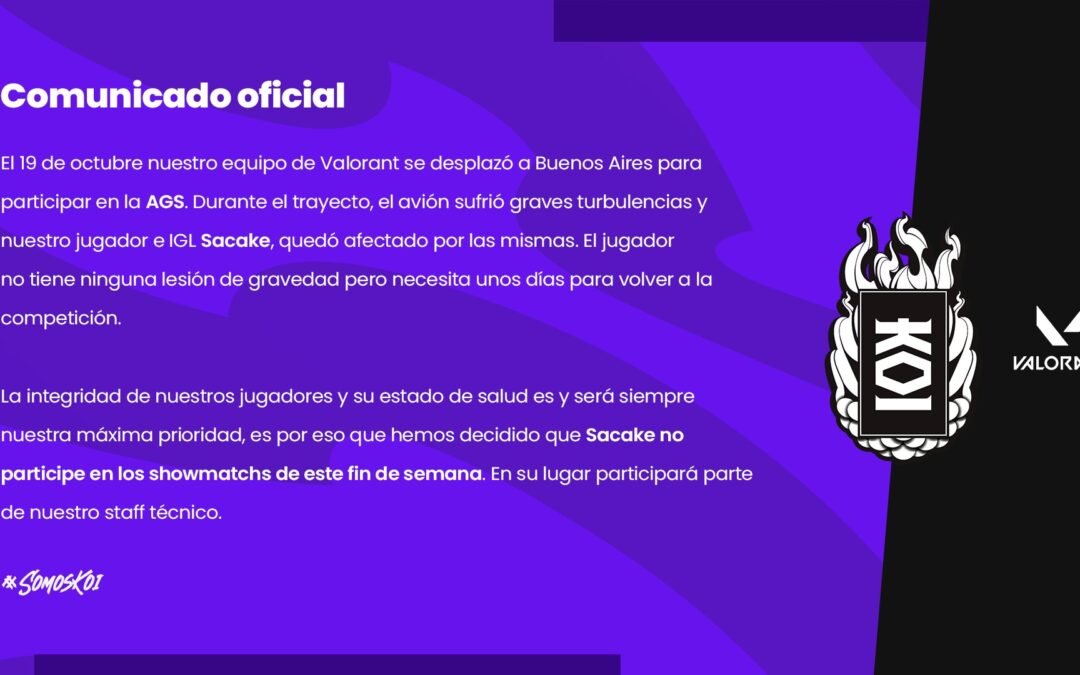 Turbulencias para KOI y TEAM HERTICS en los «ARGENTINA GAME SHOW 2022»